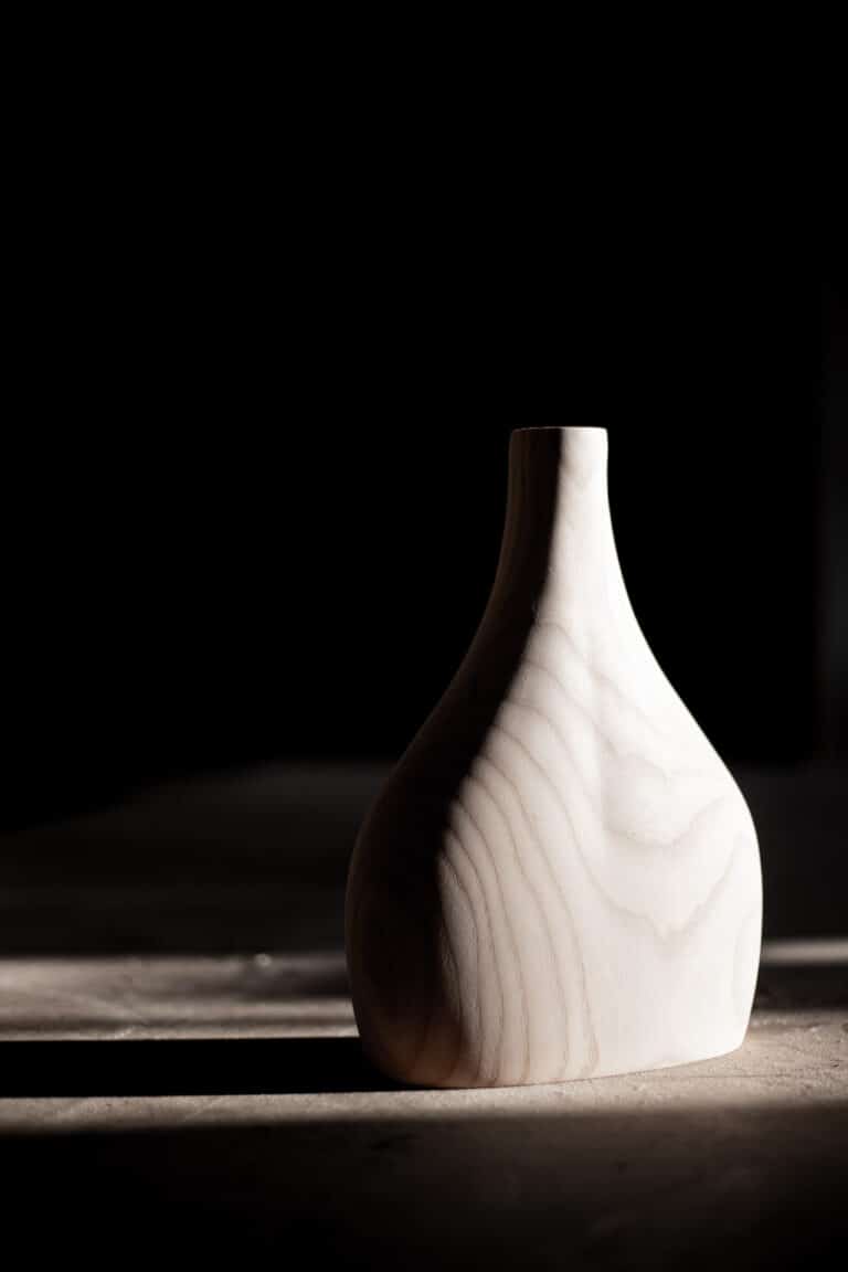 WOODEN VASE